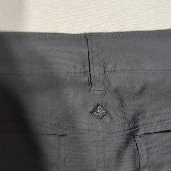 prAna pants women's size 4 grey colour Moto style straight leg skinny stretchy - Picture 5 of 14